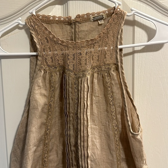 gimmicks by BKE Tops - Gimmicks Beige dressy tank top
